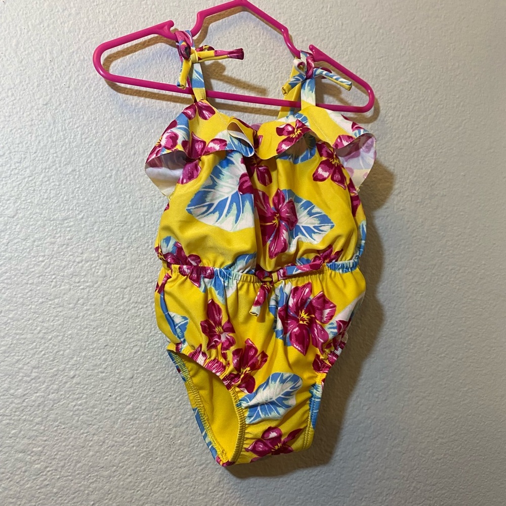 OshKosh floral swimsuit 12mo